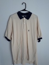 Nautica Yellow Striped Short Sleeve Shirt Mens Size XL - $265.91 MXN