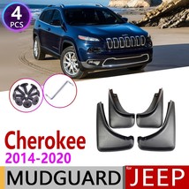 Car Mudflap   Cherokee KL 2014~2020  Mud Guard Flap Splash Flaps Muuards Accesso - £135.28 GBP