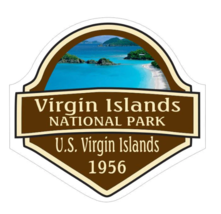 7&quot; virgin islands national park 1956 bumper sticker decal usa made - $27.99