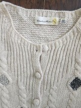 Anthropologie Charlie &amp; Robin Wool Blend  Knit Button Up Sweater Cardi M - £30.59 GBP