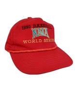 Vintage 1990 NAIA Baseball World Series Strapback Hat Cap Collegiate Ath... - £17.97 GBP