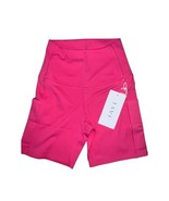 Tavi High Waisted Biker Shorts w/Pockets Hot Pink Activewear SMALL  NWT - $24.70 CAD