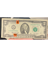 Rare Error 1976 $2  Miscut Off Center Border# K 21087759 A - €67,17 EUR