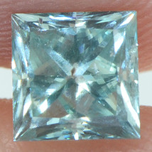 Loose Princess Shape Diamond Fancy Blue Color 0.92 Carat VS2 Enhanced Certified - $1,465.00