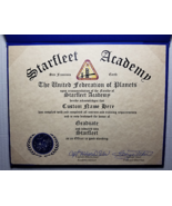 Deluxe Star Trek Starfleet Academy Diploma Signed by Captain Sulu George... - $826.85 MXN