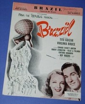 Virginia Bruce Sheet Music Vintage 1939 Brazil Musical Roy Rogers Tito Guizar - £15.97 GBP