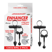 Enhancer Cockring 2 Pack Black - £32.03 GBP
