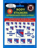 New York Rangers NHL Okee Dokee Body Decal Stickers Fast USA Shipping! - £1.36 GBP