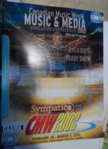 Canadian Music Week 2002 Official Program Music &amp; Media Conference Toron... - £11.59 GBP