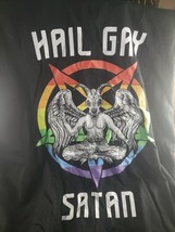 Hail Gay Satan Tank Top Black Large - £8.74 GBP