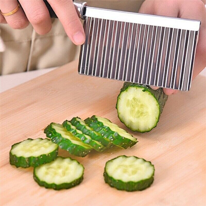 Kitchen Knife Creative Vegetable Cutter Stainless Steel Knive French Fri... - $16.64