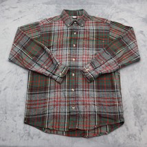 Red Head Shirt Mens Small Flannel Button Down Casual 100% cotton - £18.67 GBP