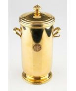 Cartier Solid 14k Giallo Oro E Vetro Molto Raro Vintage con Coperchio Ic... - $2,921,849.90 MXN