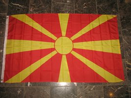 3x5 Macedonia Macedonian Rough Tex Knitted flag 3&#39;x5&#39; Brass Grommets - $5.44