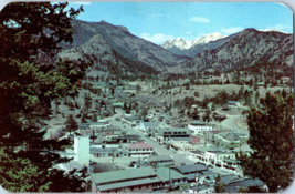 Panorama of the Village of Estes Park Colorado Postcard - £17.72 GBP