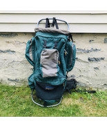 JanSport Rainier External Frame Vintage Backpack Hiking Lightweight Green - $98.95
