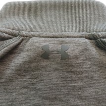 Under Armour Sweatshirt Men's Size Large Gray Quarter Zip Long Sleeve Pullover image 10