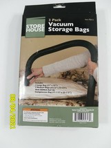 Store House 3 Pack Vacuum Storage Bags Bonus Compression Roll Up Bag - £5.75 GBP