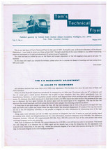 Tom&#39;s Technical Flyer The 4.5 Megahertz Adjustment In Color TV Receivers - £2.28 GBP