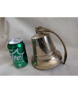 Brass Bell Hanging Mounted Dinner Table Service Desk Nautical 4.75 In Tall - €46,32 EUR