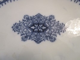 Antique Ironstone LARGE OVAL TRAY Flow Blue Burgess &amp; Leigh, Leicester 1910s - £313.21 GBP