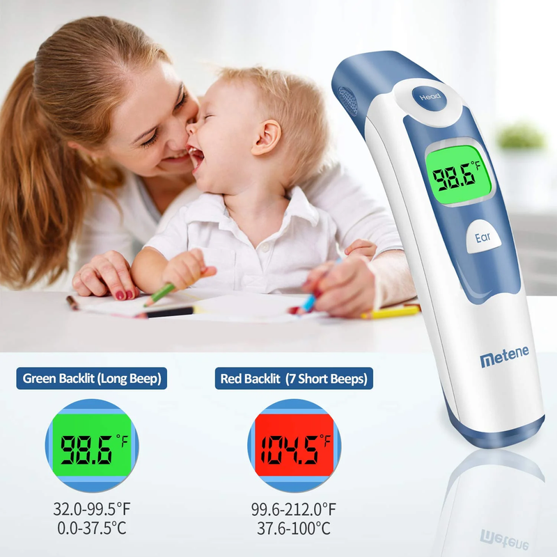 Forehead and Ear Thermometer for Baby, Fast Reading with Fever Alarm & Memories  Item image 4