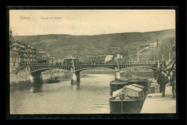 Vintage Postcard Travel Souvenir Arenal Bridge Bilbao Spain 1910 Postal ... - £9.63 GBP