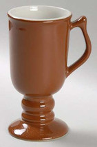 Vintage Hall Footed Brown Color Coffee Collectible Pottery Mug - $15.99