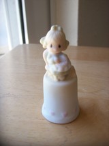 1984 Precious Moments Miniature “Mother Sew Dear” Thimble Figurine  - £7.98 GBP