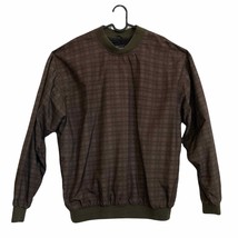 Vintage PGA Tour moss plaid golfing pullover made in Taiwan mens size M - £30.67 GBP