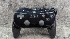 Classic Pro Controller for Nintendo Wii Official OEM Genuine RVL-005 Bla... - $21.99
