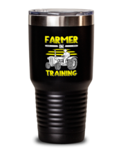 30 oz Tumbler Stainless Steel Funny Farmer In Training Tractor  - £26.42 GBP