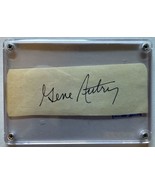 Gene Autry (d. 1998) Signed Autographed Vintage Signature in Heavy Lucit... - €30,38 EUR