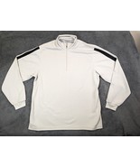 PGA Tour Sweater Men&#39;s White 1/4 Zip Golf Running Lightweight Pullover S... - £10.94 GBP