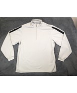 PGA Tour Sweater Men&#39;s White 1/4 Zip Golf Running Lightweight Pullover S... - £4.40 GBP