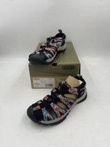 KEEN Whisper Black Multi Women&#39;s Sandals 5.5 Floral Looking Print Hiking Water - £70.81 GBP