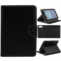 Custodia IN Pelle con Bluetooth Cordless Tastiera Stand Per Samsung Galaxy Tab 2 - £61.24 GBP