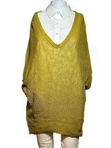 Eileen Fisher Sweater Women&#39;s Small 2 - 6 Green Dolman Bohemian Lagenloo... - £27.12 GBP