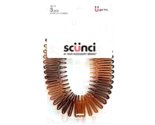 Scunci Accordion Stretch Combs 3 Pieces Brown Clear &amp; Black New #16219 - £9.15 GBP