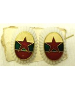 Bulgaria Army Plastic Uniform Military Cockade Visor Hat Badges Lot Of 2... - $9.89