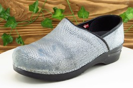 Sanita Size 39 M Silver Clog Shoes Synthetic Women - £13.19 GBP