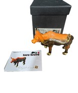 Objet D’Art #78 TORO BRAVO Bull Cow Cattle Blinged Hinged Trinket Box - $33.83 CAD