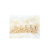 Custom Laser Engraved Easter Basket Bunny Tag: Wooden Holiday Decor - $4.00