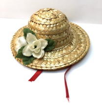 Vintage Straw Hat for Lasting Impressions Companion Collection  12&quot; Doll - £10.99 GBP