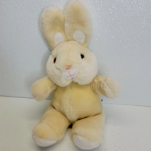 Vintage 1986 Animal Playthings Inc. Cream Bunny Rabbit Plush Chubby Cheeks Soft - £7.70 GBP