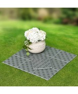 Set of 10 Interlocking GRAY Tiles Indoor Outdoor Path Patio Walkway Path... - $630.92 MXN