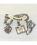 Switzerland Schweitz Summit Mountains Brooch 1.3&quot; L - $9.79