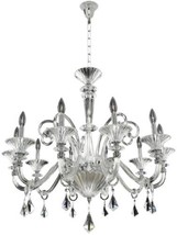 Chandelier KALCO CHAUVET Transitional Tapered Column Fluted Arms 10-Light - £6,146.24 GBP