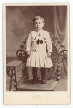 Antique 1880s Cabinet Card Adorable Little Boy Sailor Outfit Quakertown, PA - £14.80 GBP