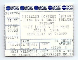 Huey Lewis &amp; The News Konzert Ticket Stumpf Juli 4 1984 Detroit Michigan - $49.49